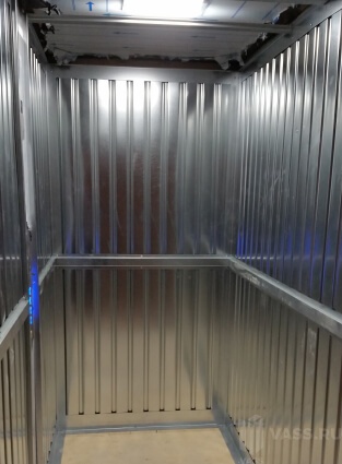 Антивандальная обшивка лифта стальными листами
